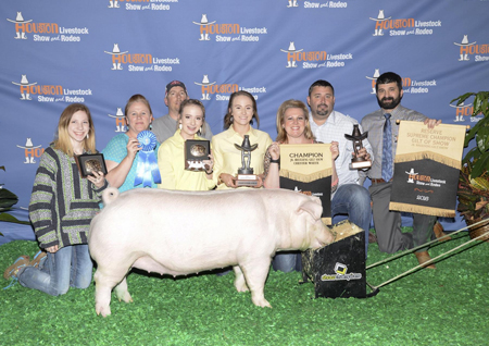 Reserve Supreme Breeding Gilt Houston Livestock Show Morgan Miller