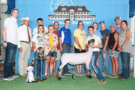 18 Missouri State Fair, Reserve Grand Champion Market Lamb, Shown by Payton Dahmer Test