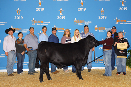 19 Houston Livestock Show & Rodeo, Breed Grand Champion Brangus Steer, Shown by Whitney Mahan Test