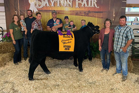 2019 Dayton Fair, Grand Champion Market Steer, Shown by Tim Barrett-test